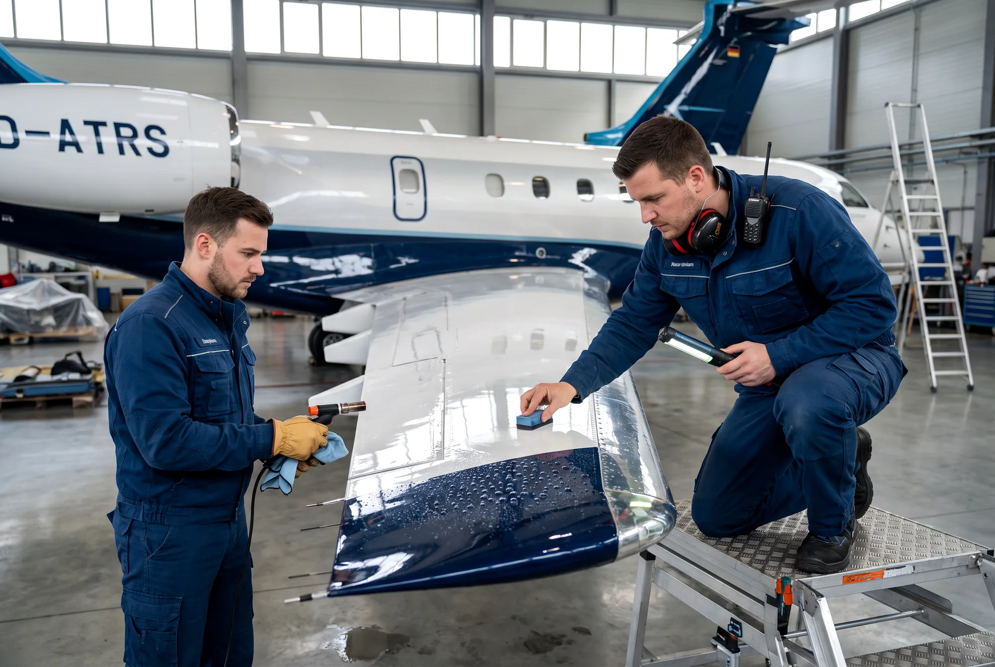 Ceramic Coating: technician at work